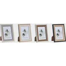 Brugskunst Dkd Home Decor Grå Beige Brun Hvid Tropisk Træ MDF (15 x 1,5 x 20 cm) (4 enheder) Ramme
