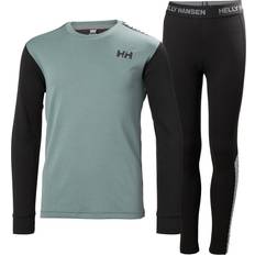 Svarte Superundertøy Helly Hansen Jr Lifa Active Base Layer Set - Trooper (48647-591)