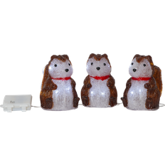 Brune Julelamper Star Trading Crystalo Squirrels Julelampe 15cm