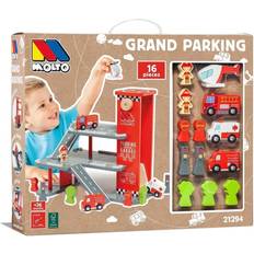 Plastikspielzeug Spielgaragen Molto Garage med biler Grand Parking 16 Dele