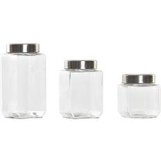 Argento Contenitori da Cucina Dkd Home Decor - Kitchen Container 3pcs