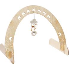 Haba Spielmatten Haba Dots Play Gym Space Saving Natural Wooden Arch for Dangling Elements