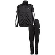 Resirkulerte materialer Tracksuits Adidas Boy's 3-Stripes Team Tracksuit - Black/White