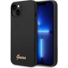 Apple silicone iphone 14 Guess Liquid Silicone Metal Logo Case Fr Apple Iphone 14 Max Black (guhcp14mslsmk)