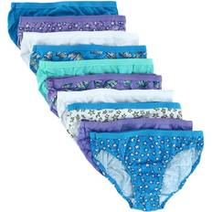 Purple Panties Children's Clothing Fruit of the Loom Girl's Cotton Bikini Underwear 10-pack