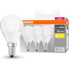 Osram E14 Bombillas Osram gota LED E14 P40 4,9W 2.700K 470lm 3 ud blanco