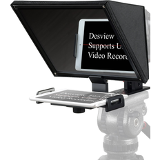 Teleprompter T12 hopfällbar, smartphone, surfplatta, DSLR