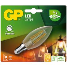 GP Batteries LED-glödlampa Lighting Filament Kerze E14 D 5W (40W) dimmable E14