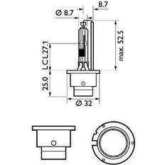 Tube Xenon Lamps Philips Glödlampa Xenon Vision