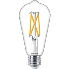 Philips e27 60w 5.9w Philips MASTER Value LEDbulb E27 Edison Filament Klar 5.9W 806lm 927 Extra Varm Vit Bästa färgåtergivning Ersättare 60W