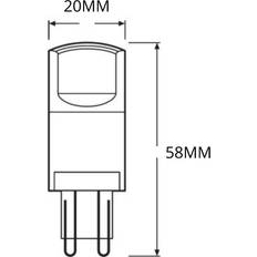 Led g9 osram Osram G9 Parathom LED 4,2w (40w)