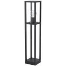 IP54 Lampes sur Pied Eglo Cascinetta Eckige Wegeleuchte Schwarz E27 IP44 15x79.5 cm Dimmbar Lampe sur Pied 79.5cm