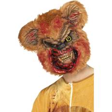 Brun Heldækkende masker Kostumer Smiffys Zombie Teddy Bear Mask