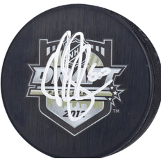 Fanatics Seattle Kraken Chris Driedger Autographed 2012 NHL Draft Logo Hockey Puck