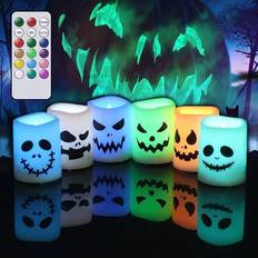 Plastic LED Candles ‎Halloween 6-pack LED Candle 2"