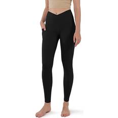 Tennis Tights Ododos Women's Cross Waist Yoga Leggings