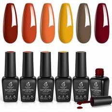 Beetles Gel Nail Polish Set A-Autumn Leaves 7.5ml 6-pack 6-pack