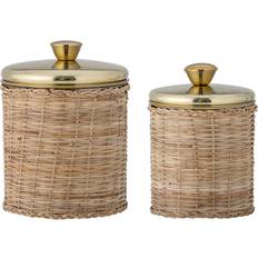 Beige Kitchen Containers Bloomingville Abas Kitchen Container 2pcs