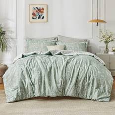 Black Bedspreads Bedsure Botanical Bedspread Black, White, Brown, Gray, Green, Purple, Orange (223.5x223.5)