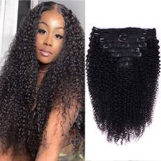 Kinky Curly Clip in Hair Extensions 22 inch 8-pack