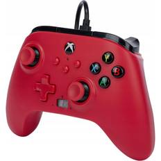 Röda - Xbox Series X Handkontroller PowerA Enhanced Xbox Manette Filaire Artisan Red