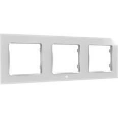 Sähkötarvikkeet Shelly Wall Frame 3 Valkoinen