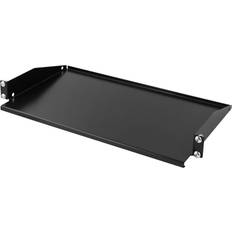 Toten Elartikler Toten 19" fast hylde, 1U, 267mm dyb, maks. 8kg, sort