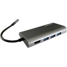 Ethernet - USB 3 - USB-C USB-hubs LC-Power LC-HUB-C-MULTI-5 USB Hub