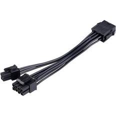 Akasa 8 Pin To 8 4 Pin Power Adapter Cable, Converts 8 Pin Atx Psu