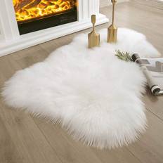 Sheepskin Soft Faux Black, White, Beige, Gray, Turquoise, Blue, Purple, Pink, Red, Yellow 24x36"