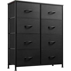 Black Chest of Drawers WLIVE Bins Chest of Drawer 31.5x37"