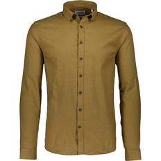 Elastane/Lycra/Spandex Camicie Lindbergh Business Casual Shirt - Brown/Dark Camel