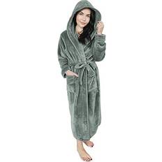 NY Threads Women Fleece Hooded Bathrobe