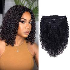 Clip on löshår Liwihas Curly Clip In Extension 14 inch 8-pack