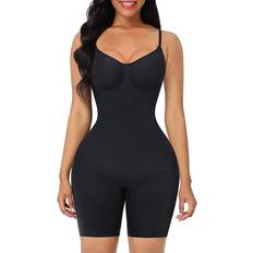 FeelinGirl Tummy Control Full Bust Body Shaper - Black