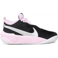 Nike Textile Basketball Shoes Nike Team Hustle D 10 GS - Black/Pink Foam/White/Metallic Silver