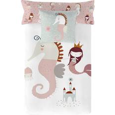 Haciendo El Indio Seahorse Reversible Duvet Cover 70.9x86.6"