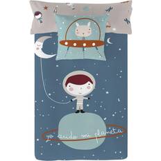 Gris Juegos de cama Haciendo El Indio Planet Reversible Duvet Cover 70.9x86.6"