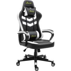 Gaming Chairs Vinsetto Faux Leather Gaming Chair - Black/White