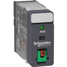 Schneider Electric Støpsler Schneider Electric Stikbensrelæ 10A 120VAC 1 C/O kontakt, med testknap LED, RXG12F7