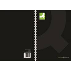 Hardback Wirebound A4 Notebook Black, Pack of 3