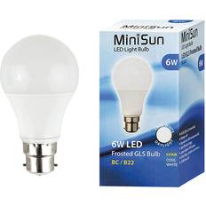 MiniSun 6W BC/B22 GLS Bulb In Cool White