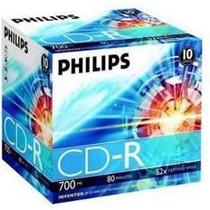 Almacenamiento Óptico Philips CD-R 700 MB 52x 10-Pack