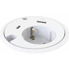 Bordsenhet Powerdot 1 1Xusb-A/1Xusb-C Vit