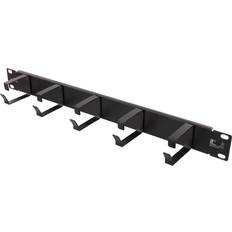Deltaco Cable Storage Deltaco 19 kabelhåndtering, metal, 5 løkker, 1U, sort