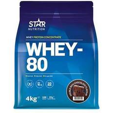 Vassleprotein 4 kg Star Nutrition Whey-80 Double Rich Chocolate 4kg