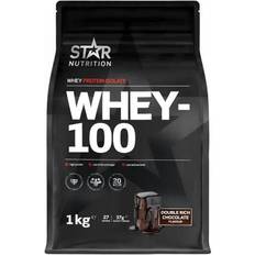 Double rich chocolate Star Nutrition Whey-100 1kg Double Rich Chocolate