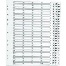 Q-CONNECT 1-75 Index Multi-Punched Reinforced Board Clear KF97058