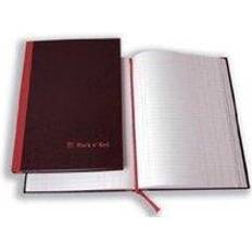 Red Notepads Black n Red 100080514 Oxford Black n Red Notebook A4 Hardback Casebound Ruled Wi