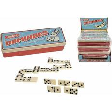 Board Games Retro Dominoes with Tin Box